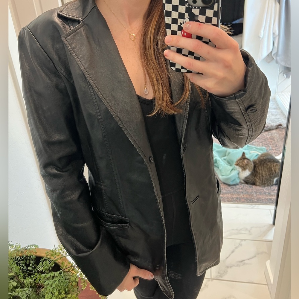 Vintage leather George Blazer